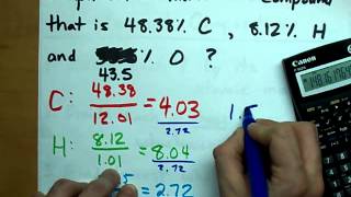 Find the Empirical Formula Given Percents [upl. by Berriman]