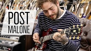 Post Malone at Normans Rare Guitars  1964 Gibson SG Standard [upl. by Luapnaej]