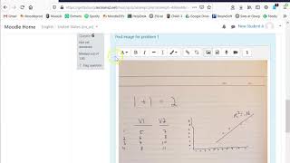 Moodle 3 for Students How to Insert an Image into a Quiz Answer [upl. by Tegdig483]