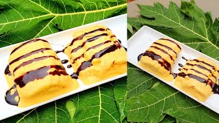 Easy Mango Roll icecream  Homemade Mango ice cream Mango icecream recipe  ice cream recipe [upl. by Atila]