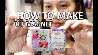 HOW TO MAKE REF MAGNET STEP BY STEP  DIY REF MAGNET fridge magnet [upl. by Cosetta]