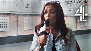 Interview with AmyLeigh Hickman Nasreen from Ackley Bridge  Am I Normal [upl. by Arodasi]