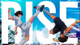 Tsubasa VS Hyuga  Captain Tsubasa「ＡＭＶ」Rise [upl. by Ocirrej]