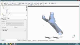 Simcafe 3D Bifurcating Artery in FLUENT Numerical Results 2 [upl. by Alikat637]