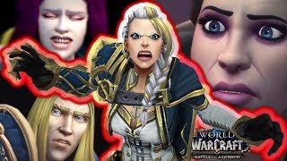 All Jaina Cinematics amp Cutscenes in Chronological Order  Battle for Azeroth WOW BFA [upl. by Nosecyrb]