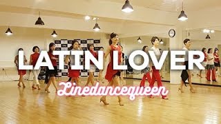 Latin Lover Line Dance Beginner Level Demo [upl. by Valleau]