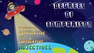 Degrees of Comparison  Positive Comparative and Superlative Adjectives [upl. by Frere]