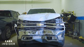 How Wrecked Cars Are Repaired  Cars Insider [upl. by Goggin517]