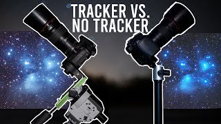 Tracker vs No Tracker for ASTROPHOTOGRAPHY Shooting the Pleiades [upl. by Yuht]