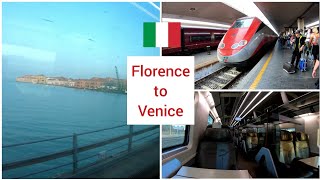 Florence to Venice with Frecciarossa First class Italy 4K [upl. by Leibrag]