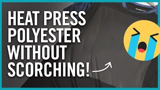 How To Heat Press On Polyester  Transfer Printing Tips amp Tricks [upl. by Lovich]