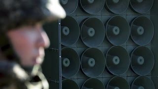 South Responds to North Korea With Loudspeakers [upl. by Jotham821]