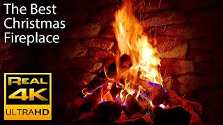 4K Relaxing Fireplace amp The Best Instrumental Christmas Music amp Crackling Fire Sounds 🔥 UHD 2 Hours [upl. by Amapuna]