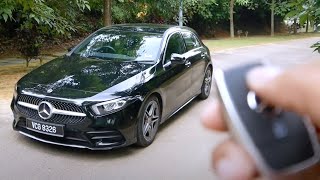 CAR ASMR  2019 MercedesBenz A250 AMG Line  Sights amp Sounds [upl. by Enihsnus]