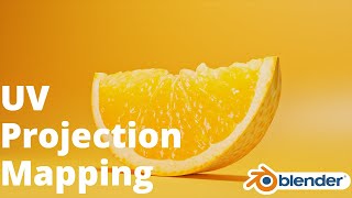 Making A Orange Slice With UV ProjectionMapping Beginner Tutorial  Blender 290 [upl. by Dinny469]