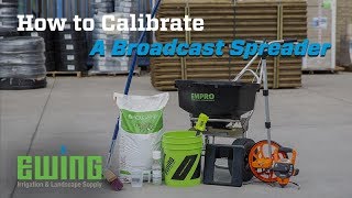 How To Calibrate A Broadcast Spreader [upl. by Gorton]