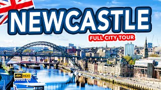 NEWCASTLE UPON TYNE  Tour of Newcastle Quayside from Tyne Bridge to Castle  4K Walk [upl. by Chivers]