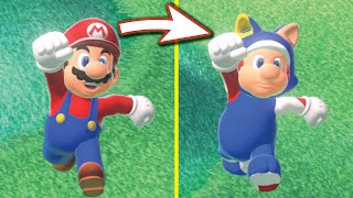 I changed every Mario character funny cursed Super Mario 3D World  Bowsers Fury mod by ZXMany [upl. by Atlee964]