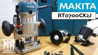 Die perfekte Oberfräse für den Einsteiger MAKITA RT0700CX2J [upl. by Eli237]