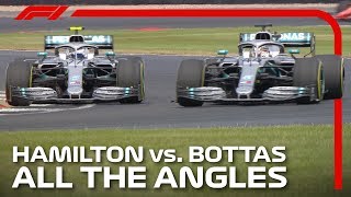 Hamilton And Bottas Epic Silverstone Battle  2019 British Grand Prix [upl. by Glynn]