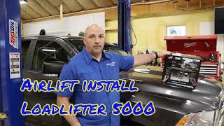 Installing AirLift Loadlifter 5000 kit on a Ram [upl. by Ardnuhsal831]