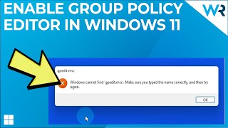 How to Enable the Group Policy Editor in Windows 10 amp 11 Home Editions [upl. by Xer]