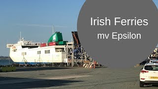 Irish Ferries Epsilon Holyhead to Dublin with a motorcycle [upl. by Liew393]