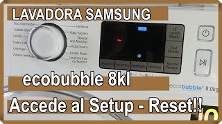 Lavadora Samsung Ecobbuble Reset Samsung Ecobbuble Reset washing machine [upl. by Enrobso]