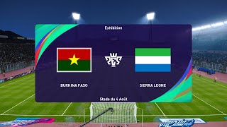 Burkina Faso vs Sierra Leone 10062024 FIFA World Cup Qualification CAF PES 2021 [upl. by Nnomae]