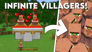 Minecraft EASIEST Villager Breeder Tutorial  INFINITE Villagers [upl. by Annaerdna]