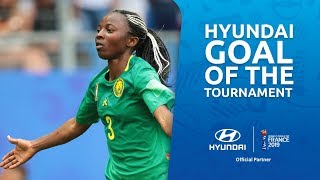 Ajara NCHOUT – HYUNDAI GOAL OF THE TOURNAMENT – NOMINEE [upl. by Kearney]