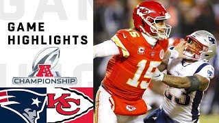 Patriots vs Chiefs AFC Championship Highlights  NFL 2018 Playoffs [upl. by Assenev]