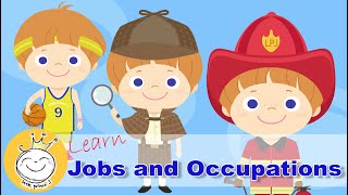 Jobs and Occupations  Learn 50 Occupations for Kids [upl. by Nahtanoy]