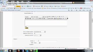 Creating a Multiple Choice Quiz in Moodle [upl. by Noned128]