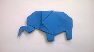 ORIGAMI ELEFANTE DE PAPEL  origami paper elephant [upl. by Annait]