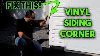 Vinyl Siding Corner Repair  How To [upl. by Ayotnom695]