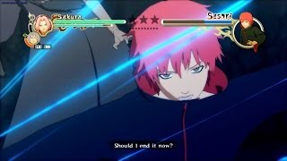 Naruto Shippuden Ultimate Ninja Storm 2 HD  Sakura Vs Sasori Boss Battle [upl. by Ellenehc]