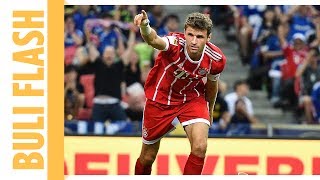 Thomas Müller mit Traumtor im Spiel Bayern München gegen Chelsea  Champions Cup Highlights [upl. by Naired714]