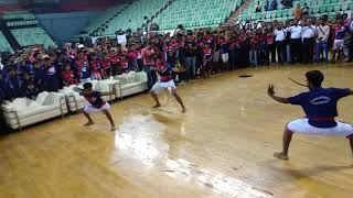 National Kalaripayattu Tournament 2018  Sword and shield  valpayattu [upl. by Hairabez]