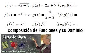 Composición de Funciones y su Dominio [upl. by Cathi]