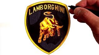 How to Draw the Lamborghini Logo [upl. by Stig284]