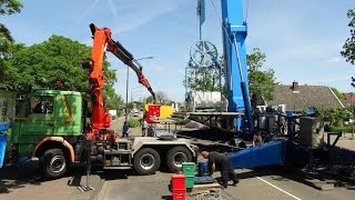 Transport en opbouw Eclipse kermis Heerhugowaard [upl. by Fabio]