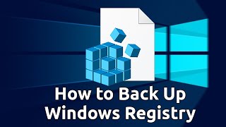 How to Backup Registry in Windows 10 [upl. by Iahs]