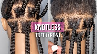 DETAILED Knotless Braid Tutorial  Beginner Friendly [upl. by Charita994]