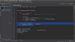 Python GUI Development with GTK 3  Tutorial 2  Buttons [upl. by Cindi]