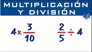 Multiplicación y división  Fracción por entero [upl. by Yatnohs685]