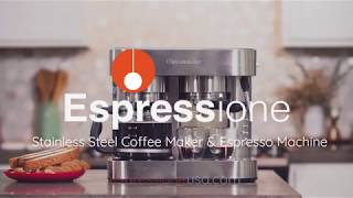 Espressione Stainless Steel Combination Espresso Machine amp 10 Cup Drip Coffee Maker [upl. by Cointon]