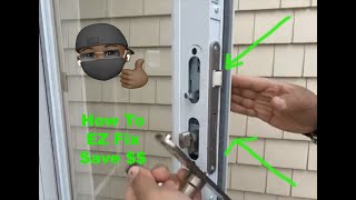 How to fix a Andersen Storm Door Handle Assembly Traditional Handle Set 42302 [upl. by Notsuj]