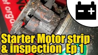 Starter Motor strip amp component testing 1410 [upl. by Teodora]