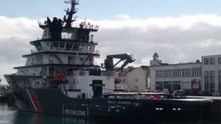 Abeille Bourbon  massive Salvage Tug moored at Brest Harbour [upl. by Nanreh]